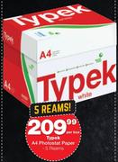 Typek A4 White Photostat Paper (5 Reams)-Per Box
