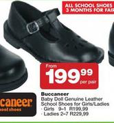 Buccaneer Baby Doll Genuine Leather School Shoes For Girls/Ladies-Per Pair