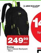 Dunlop Sport Deluxe 45cm Backpack-Each