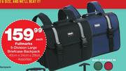 Full Marks 5 Division Large Briefcase Backpack Assorted 40cm x 24cm x 28cm-Each