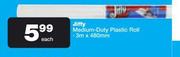 Jiffy Medium-Duty Plastic Roll 3m x 480mm