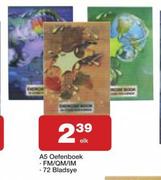 A5 72 Bladsye Oefenboek FM/QM/IM-elk