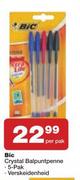 BIC Crystal Balpuntpenne 5's Pack