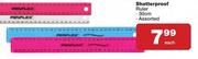 Shatterproof Ruler 30cm-Each