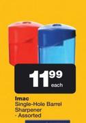 Imac Singel-Hole Barrel Sharpener-Each