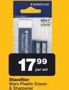 Staedtler Mars Plastic Eraser & Sharpener-Per Set