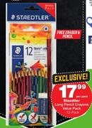 Staedtler Long Pencil Crayons Value Pack-12 Pack