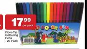 Fibre-Tip Colouring Pens 20 Pack