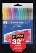 Staedtler Retractable Wax Crayons 14 Pack