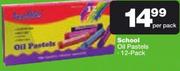 School Oil Pastels 12 Pack
