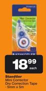 Staedtler Mini Corrector Dry Correction Tape 5mm x5m