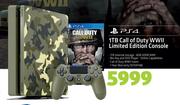 PS4 1TB Call Of Duty WWII Limited Edition Console