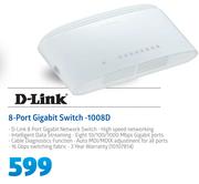 D-Link 8-Port Gigabit Switch-1008D