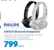 Philips SHB3075 Bluetooth Headphones-Each