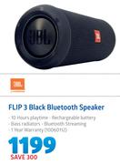 JBL Flip 3 Black Bluetooth Speaker
