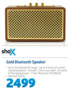 Shox Gold Bluetooth Speaker