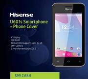 Hisense U601s Smartphone + Phone Cover-Each