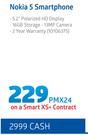 Nokia 5 Smartphone-On Smart XS + Contract