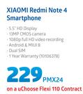 Xiaomi Red Note 4 SmartPhone-On uChoose Flexi 110