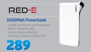 RED-E 5000Mah Power Power Bank