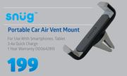 Snug Portable Car Air Vent Mount