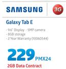 Samsung Galaxy Tab E-On 2GB Data Contract