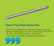 Dash 3 Fine Point Stylus Pen