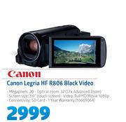 Canon Legria HF R806 Black Video