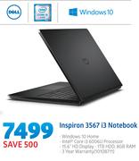 Dell Inspiron 3567 i3 Notebook