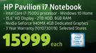 HP Pavillion i7 Notebook-Each
