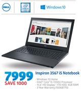 Dell Inspiron 3567 i5 Notebook