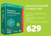 Kaspersky Internet Security 2018 3+1 Device 1 year