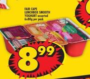 Fair Cape Lunchbox Smooth Yoghurt Assorted-6x80g Per Pack