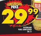 Ritebrand Pure Sunflower Oil-2Ltr