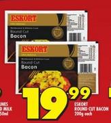 Eskort Round Cut Bacon-200g Each