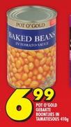 Pot O' Gold Baked Beans In Tomato Sauce-410g
