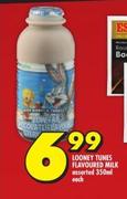 Loony Tunes Flavoured Milk Assorted-350ml Each