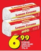 Ritebrand Lemon Cream Biscuits-200g Each
