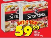 Bakers Snacktime Assorted Crackers-2x400g
