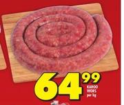Karoo Wors-Per Kg