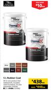 Fired Earth Damp X 5L Rubber Coat-Each