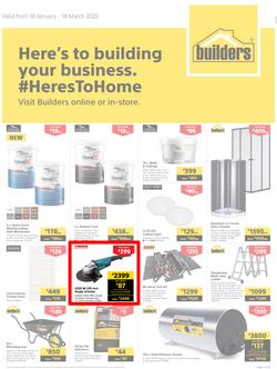 Builders KwaZulu-Natal : Here's To Building Your Business (18 January - 14 March 2022), page 1