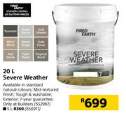 Fired Earth 20L Severe Weather
