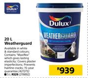 Dulux 20L Weatherguard