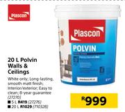 Plascon 20L Polvin Walls & Ceilings