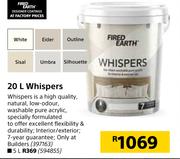Fired Earth 20L Whispers