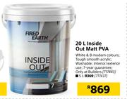 Fired Earth 5L Inside Out Matt PVA