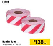 Libra Barrier Tape-75mm x 500m Each