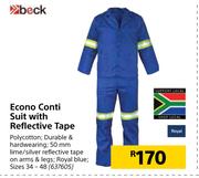 Beck Econo Conti Suit With Reflective Tape