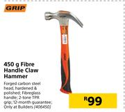 Grip 450g Fibre Handle Claw Hammer
